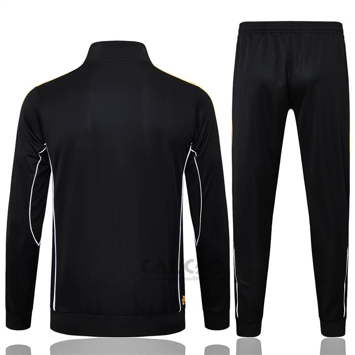 Tuta da Track di Giacca Real Madrid Bambino 2025-2026 Nero Giallo